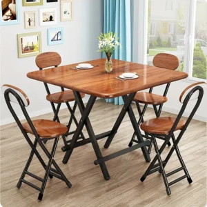 Compact & Comfortable Folding Chair with Backrest - Perfect for Home, Dorms & Office Use