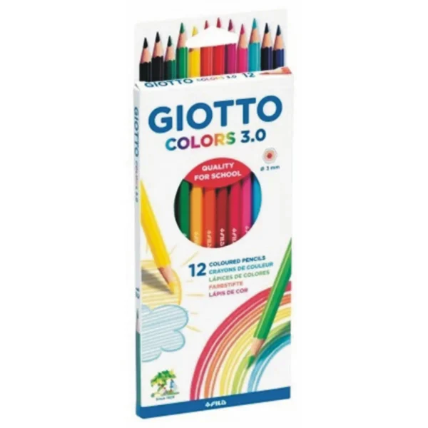 FILA Giotto color Pencils 3.0 set of 12 Pcs