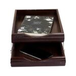 Letter Tray Wooden 2 Step
