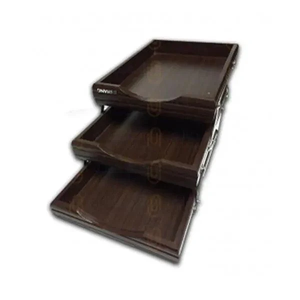 Letter Tray Wooden 3 Story