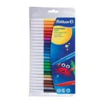 PELIKAN Color Ella Star Triangular C 303 Fiber Tip Pen - Assorted (Pack of 24)
