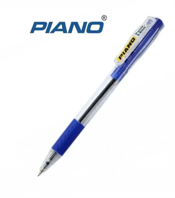 Piano Needle Point Ball Pens 10 Pcs/box - Blue