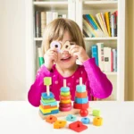 Math Shape Block Educational Wooden Toys